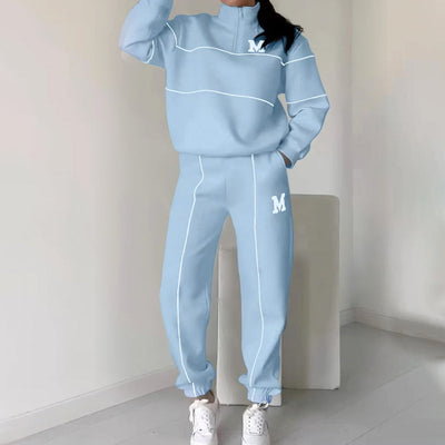 Jade - Leinen Casual Hoodie Set 2-teilig