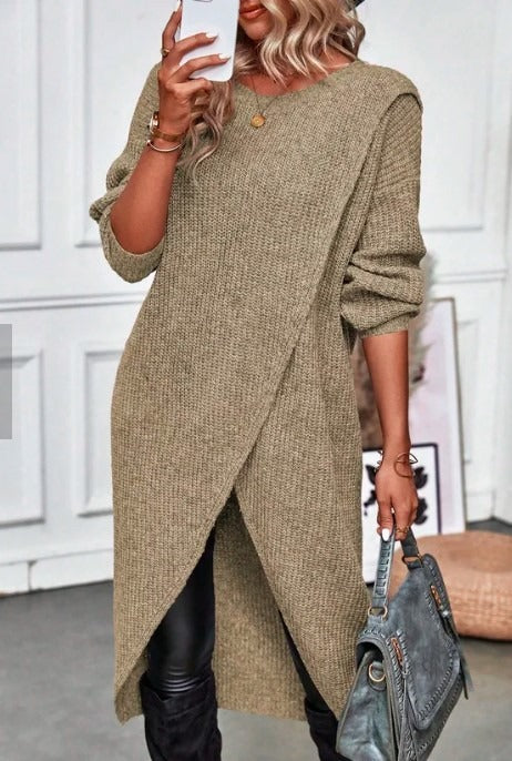 LINDSEY - ASYMMETRISCHER STRICKPULLOVER