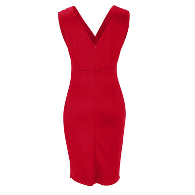 Fresia™ - Tailliertes Kleid mit V-Ausschnitt und Schlitzeinlage