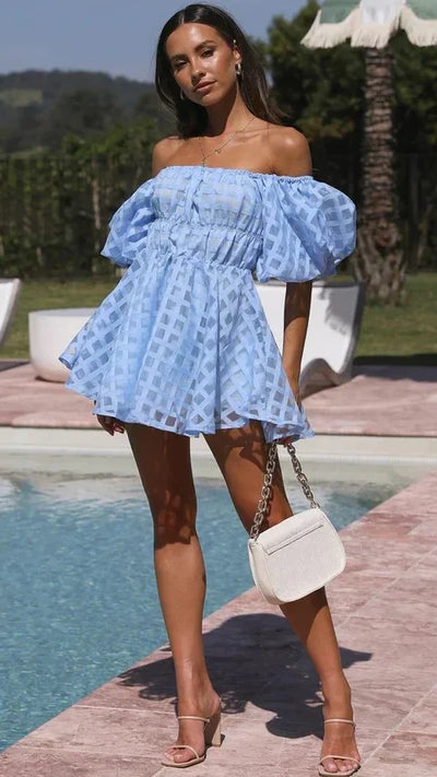 Avaline™ - Minikleid mit Puffärmeln