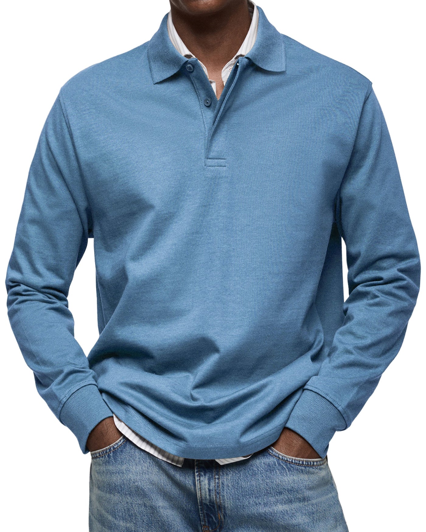 Alexandre™ | Casual Langarm Polo-Shirt