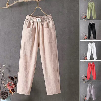 Olivia™ - Hose aus Leinenmischung