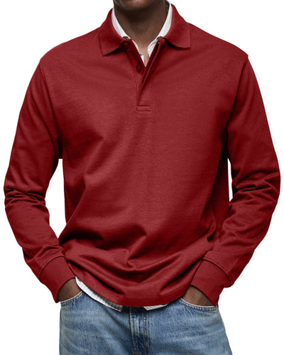 Alexandre™ | Casual Langarm Polo-Shirt