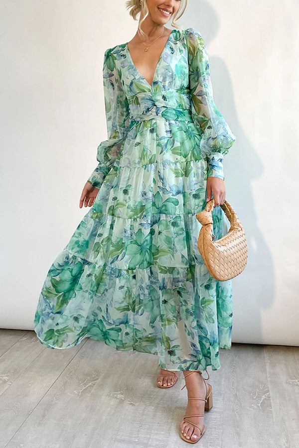 Leona™ - Sommer Maxi-Kleid Florish