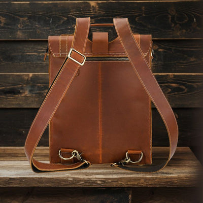 Leder-Cabrio-Rucksack | GIRONA