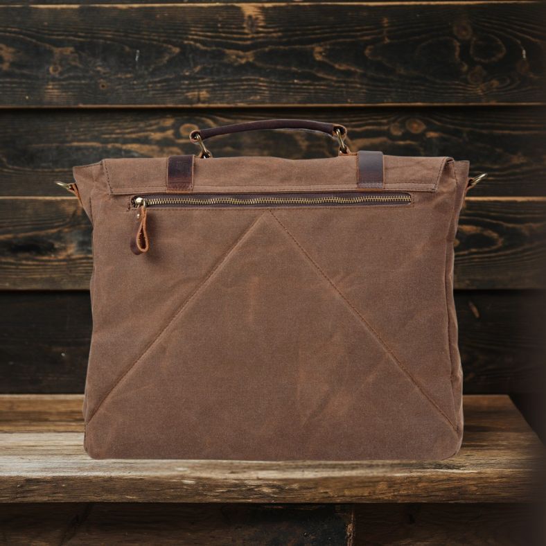 Messenger Bag aus Segeltuch und Leder | BRUGES