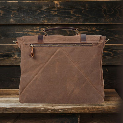 Messenger Bag aus Segeltuch und Leder | BRUGES