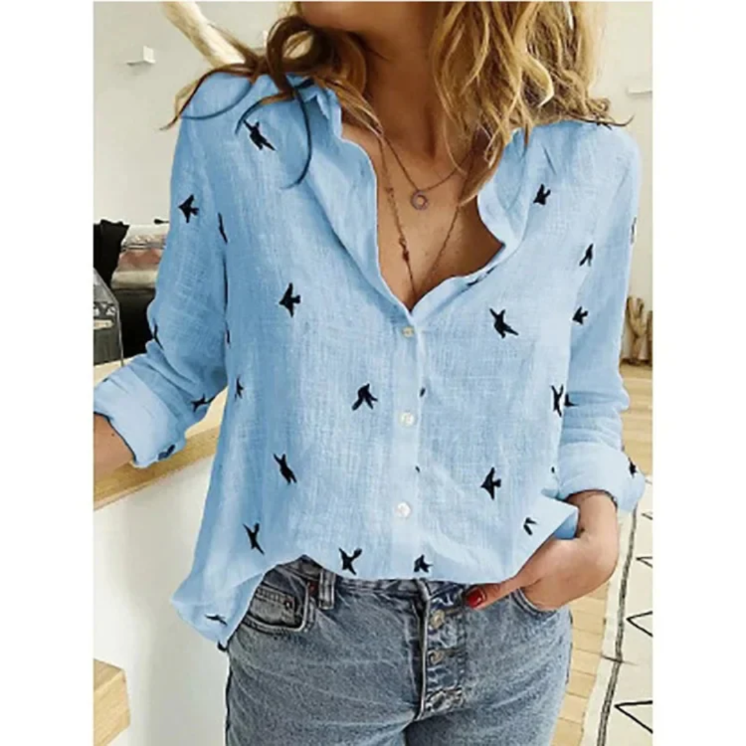 Melina™ - Geblümte Bluse im Vintage-Look