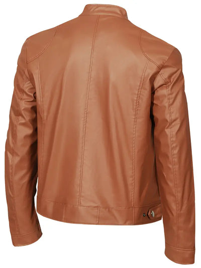 Zane™ - Khaki Lederjacke