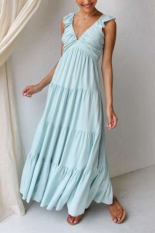 Isa | Maxi Dress with Ruffle
