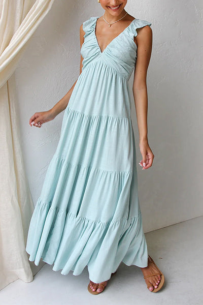 Isa | Maxi Dress with Ruffle