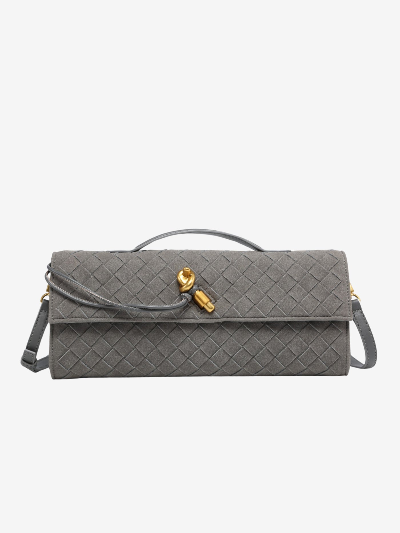 Juna™ - Luxe Clutch aus gewebtem Wildleder