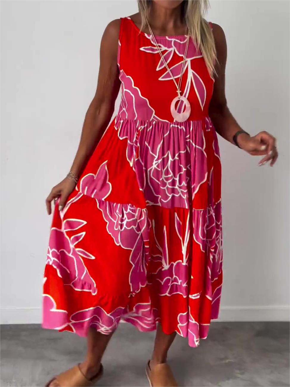 Soraya™ – Ärmelloses Kleid mit Print