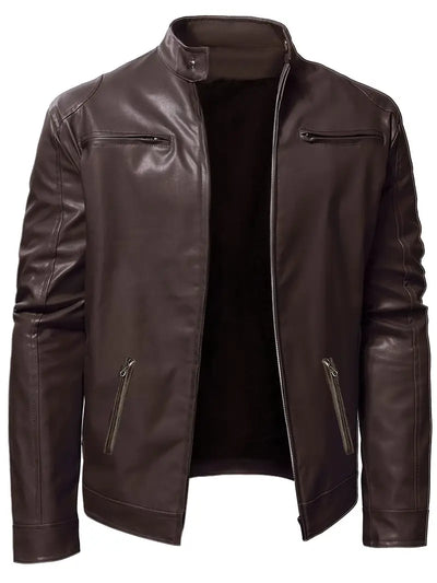 Zane™ - Braun Lederjacke