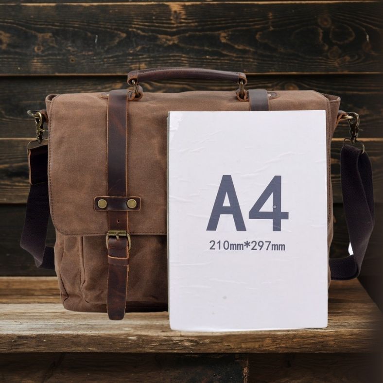 Messenger Bag aus Segeltuch und Leder | BRUGES