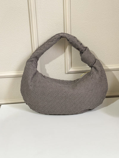 Elisa™ - Geknotete geflochtene mittlere Wildledertasche