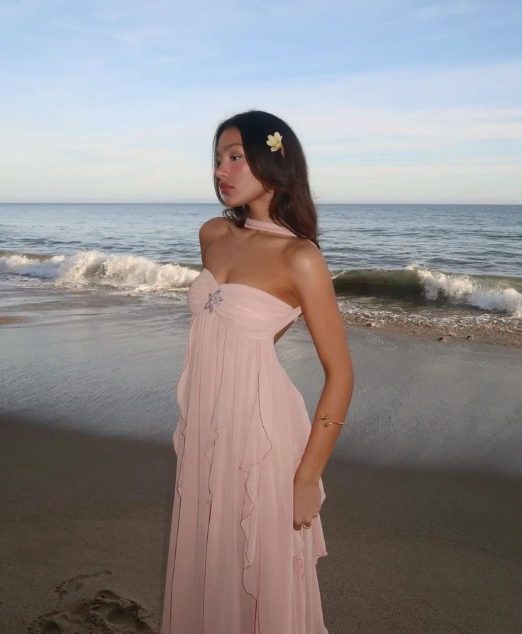 Colleen™ – Rüschen Trägerloses Maxikleid