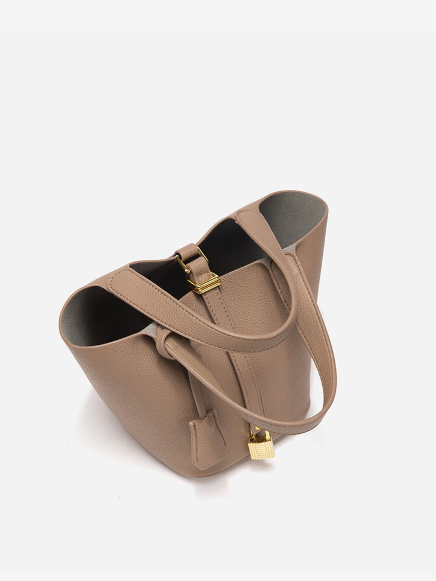 Ronja™ - Schlanke Bucket Bag mit Goldverschluss