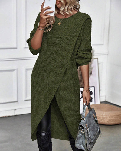 LINDSEY - ASYMMETRISCHER STRICKPULLOVER