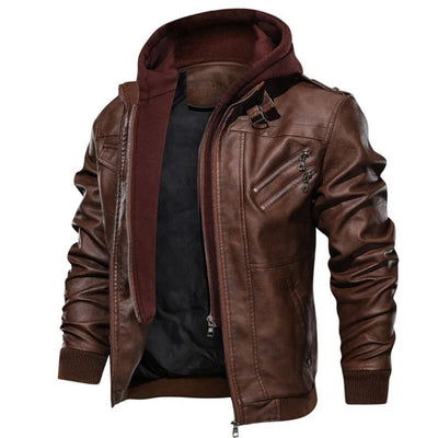 Athens™ - Braun Lederjacke