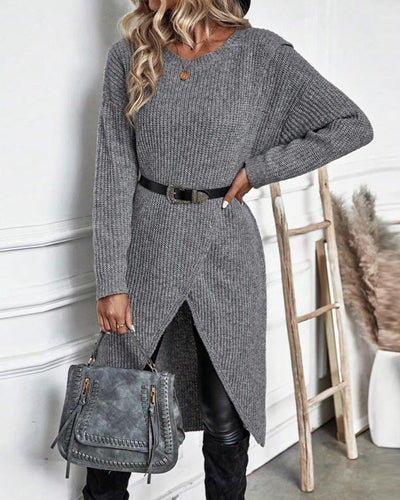 LINDSEY - ASYMMETRISCHER STRICKPULLOVER