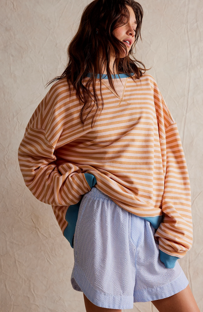 ANNELIE™ | GESTREIFTER STRICKPULLOVER