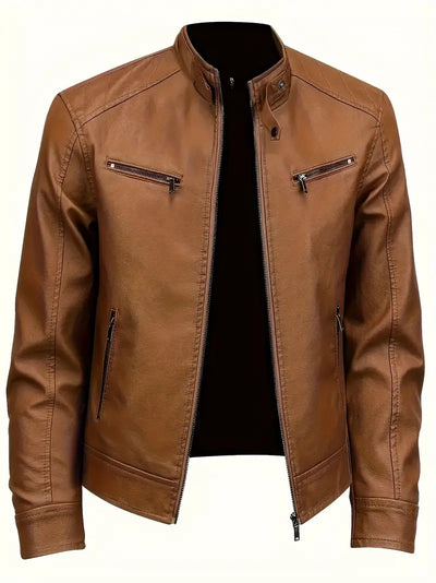 Rex™ - Braun Lederjacke