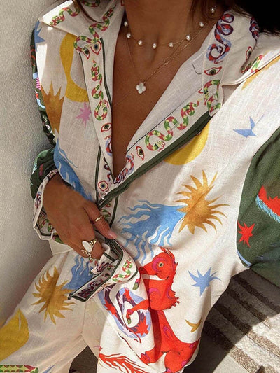 Liora™ - Einzigartiges Set mit Langarmshirt mit elastischer Taille
