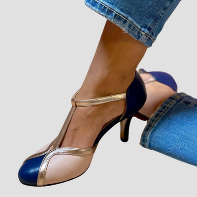 FINA™ - ZWEIFARBIGE SANDALEN MIT ABSATZ