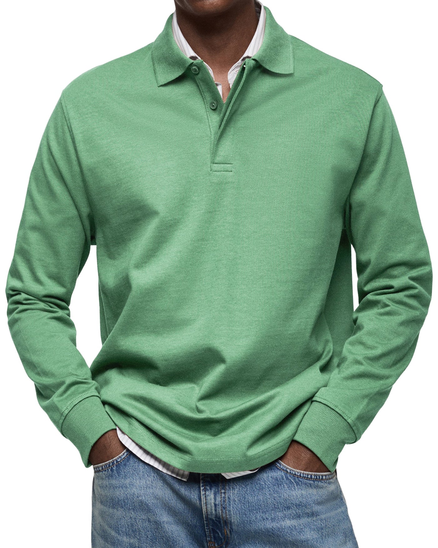 Alexandre™ | Casual Langarm Polo-Shirt