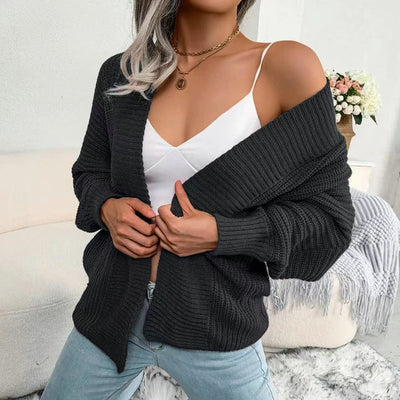 Langärmelige Strickjacke
