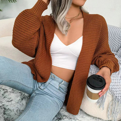 Langärmelige Strickjacke