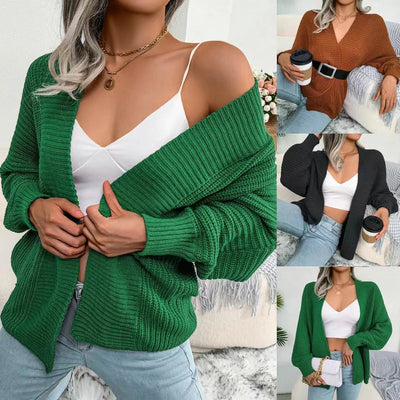 Langärmelige Strickjacke