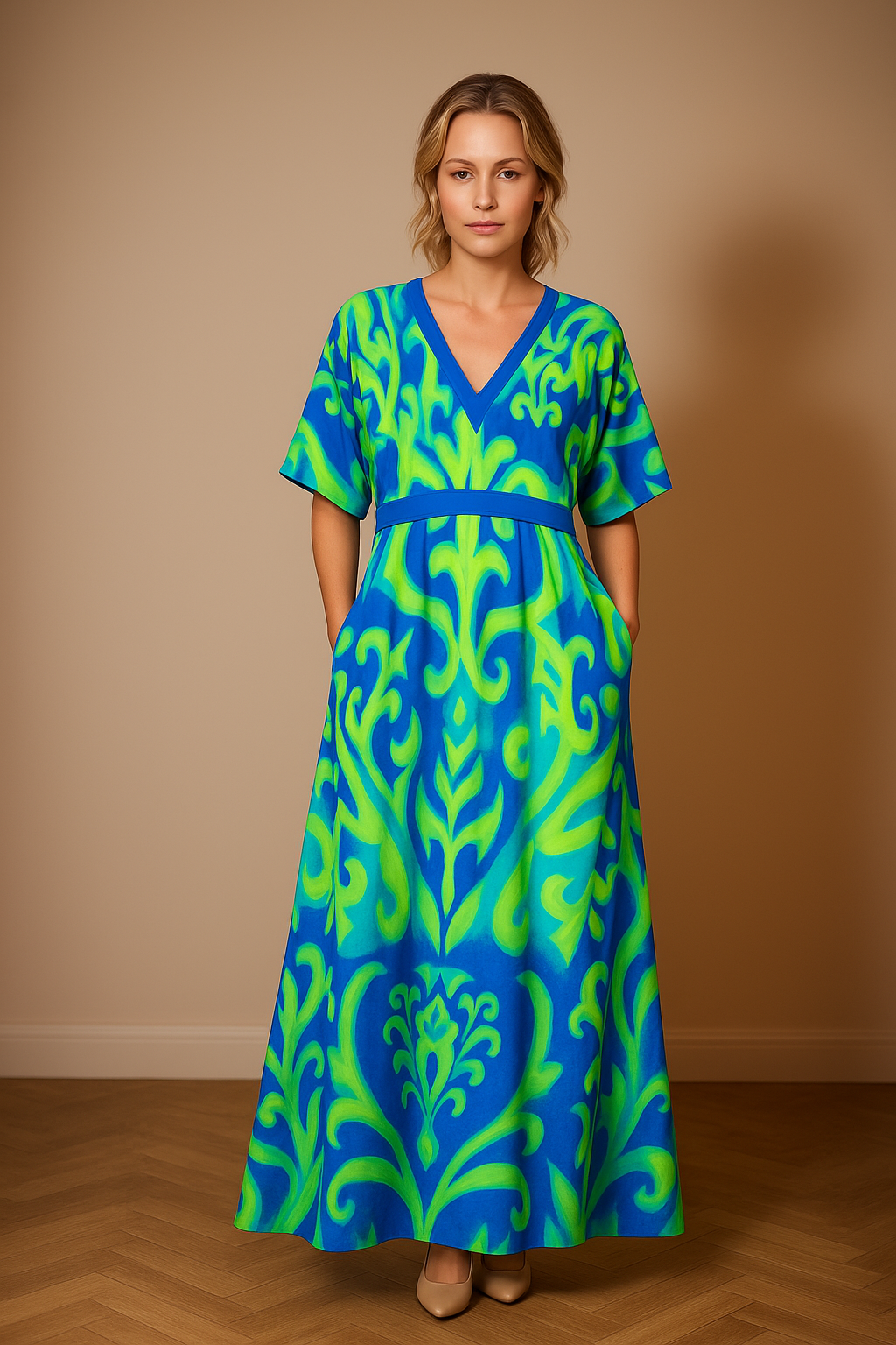 Elena - Elegantes Blumenkleid