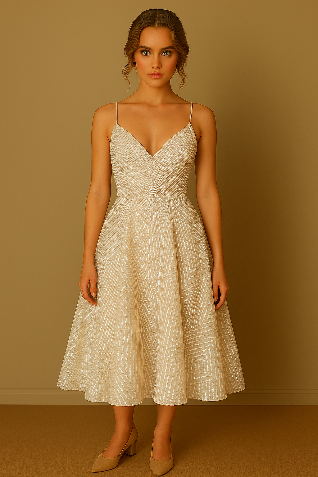 Lucie - Elegantes Kleid mit offenem Rücken