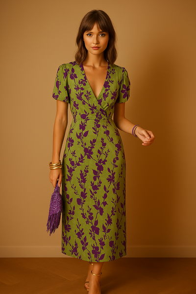 Lison™ - Langes Damenkleid mit Blumenprint