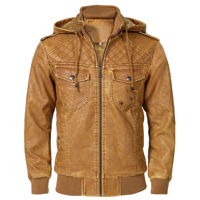 Valdez™ - Orange Lederjacke