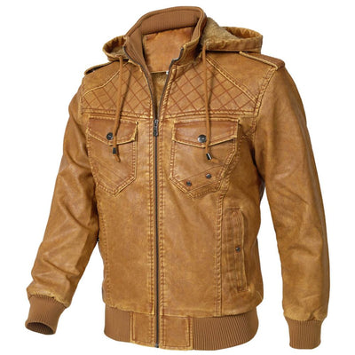 Valdez™ - Orange Lederjacke
