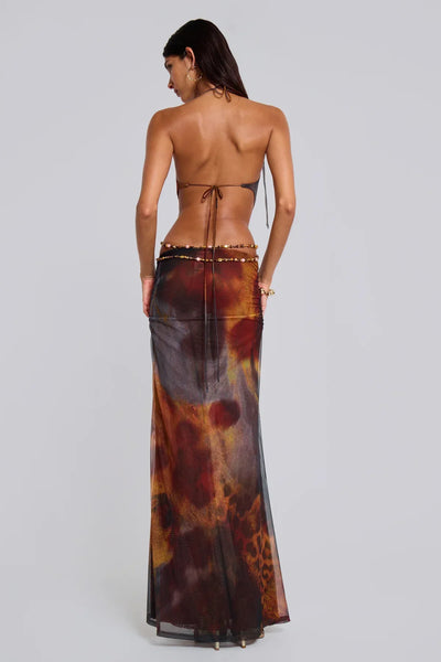 Saphira™ - Cut Out Print Kleid