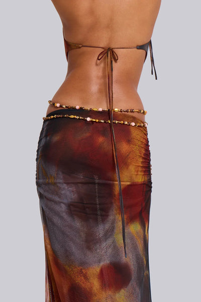 Saphira™ - Cut Out Print Kleid