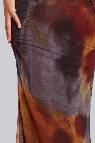 Saphira™ - Cut Out Print Kleid