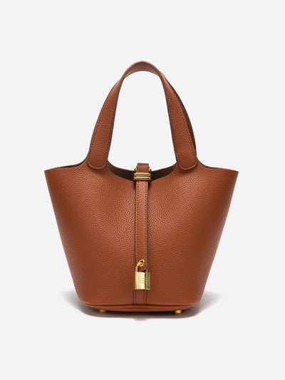 Ronja™ - Schlanke Bucket Bag mit Goldverschluss