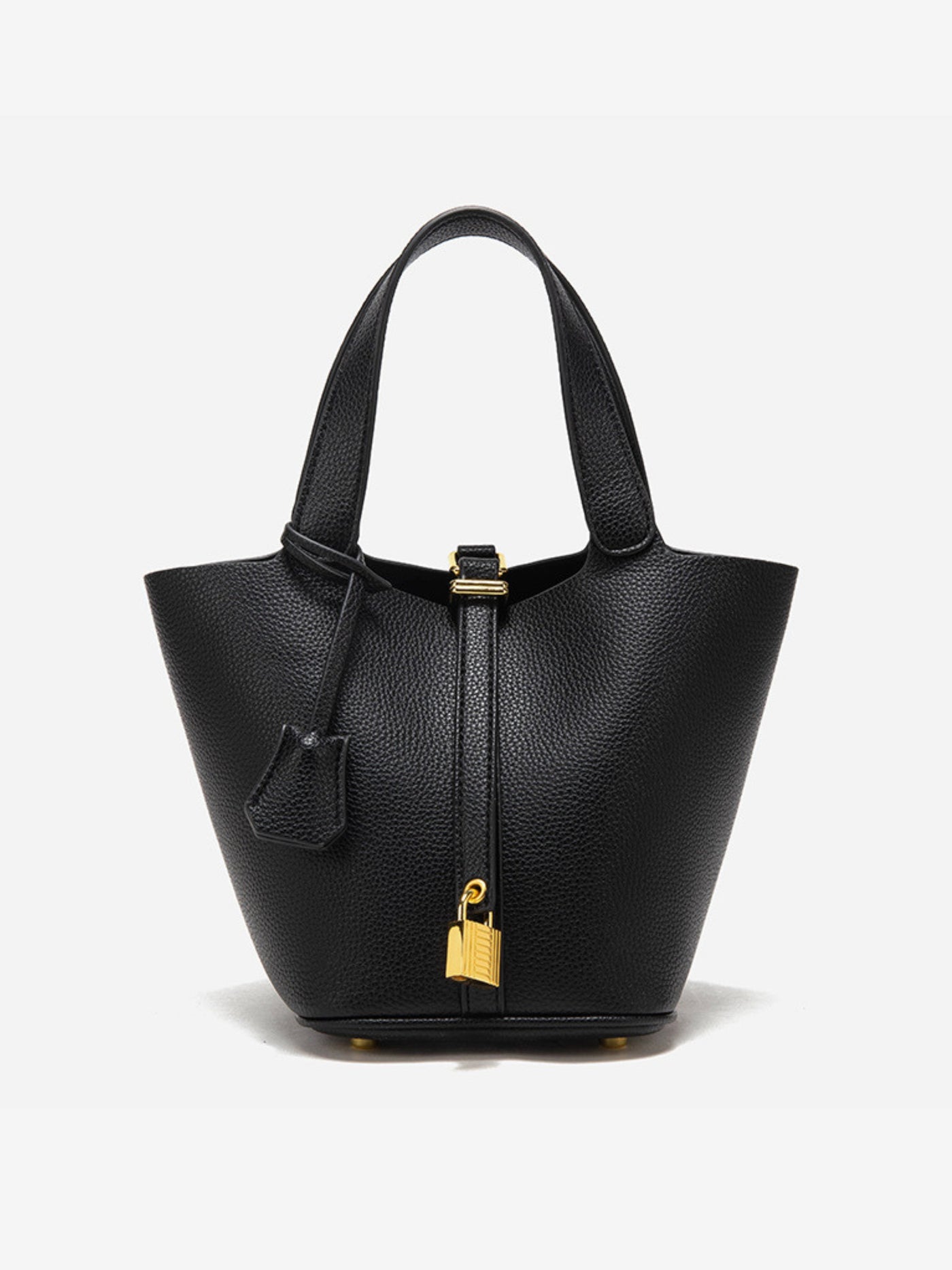 Ronja™ - Schlanke Bucket Bag mit Goldverschluss