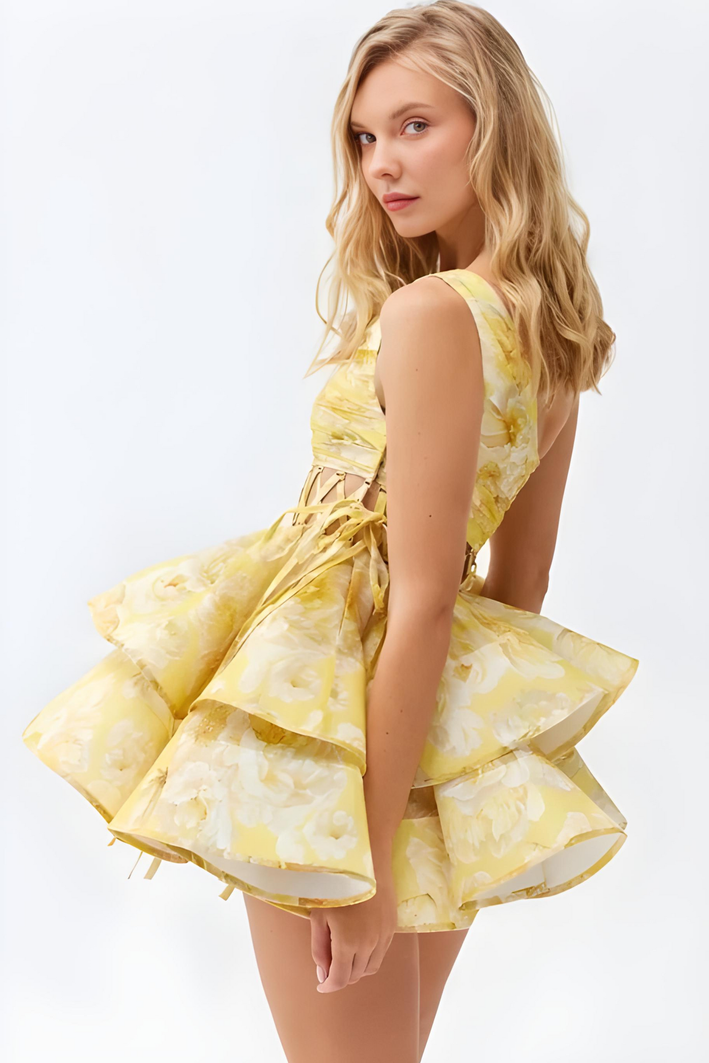 Maja™ - Floral One Shoulder Minikleid