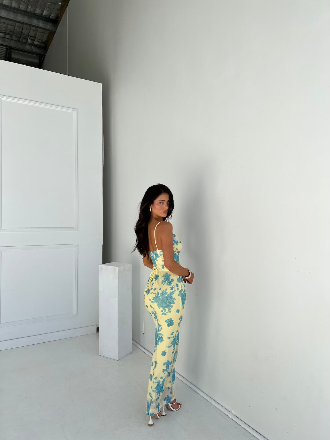 Inga™ - Ärmelloses Florales Maxikleid