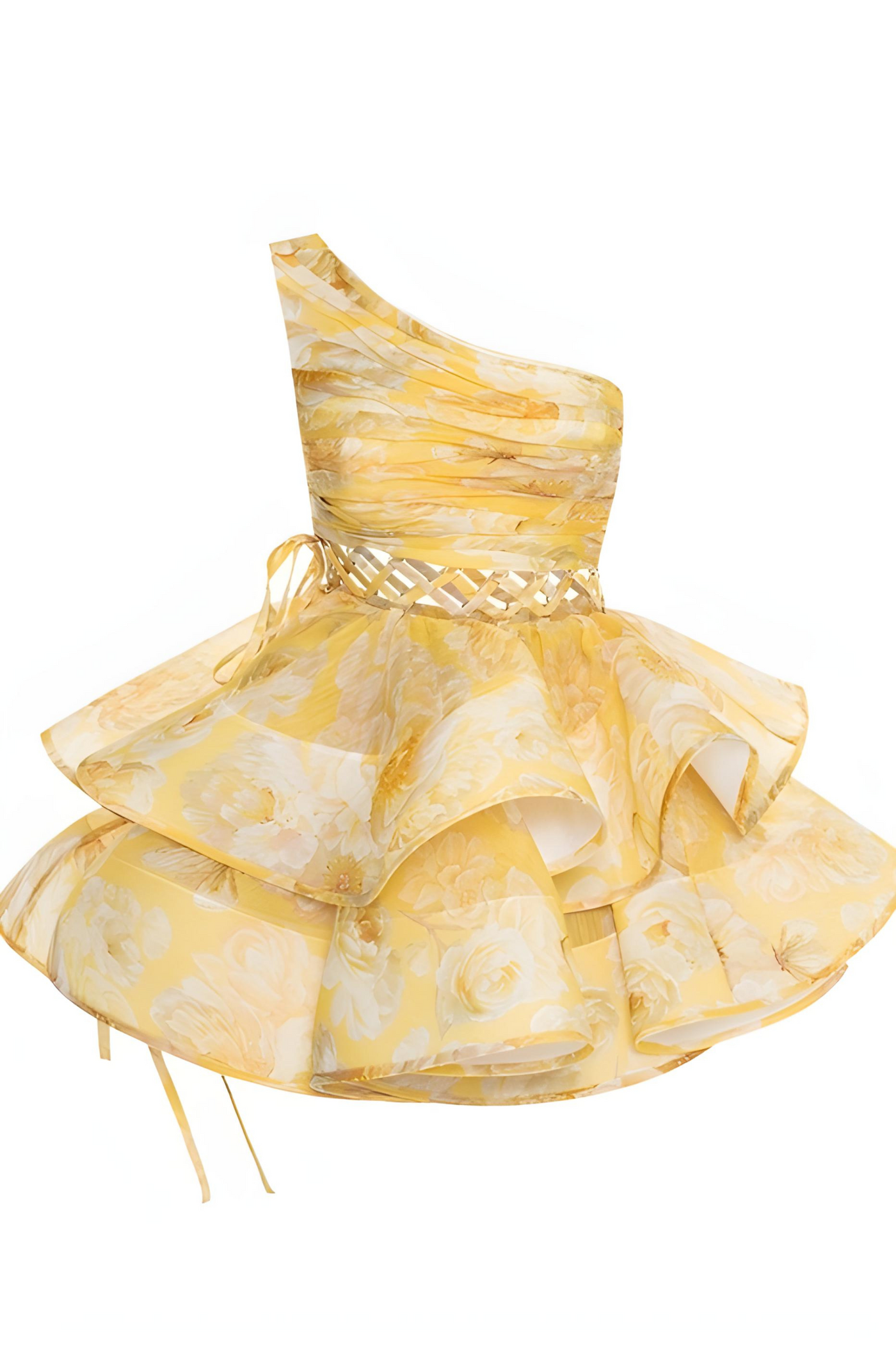 Maja™ - Floral One Shoulder Minikleid