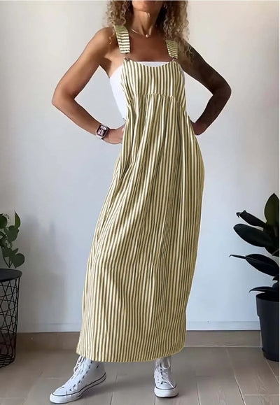 Camille™  - Gestreiftes lässiges Jumpsuit-Kleid