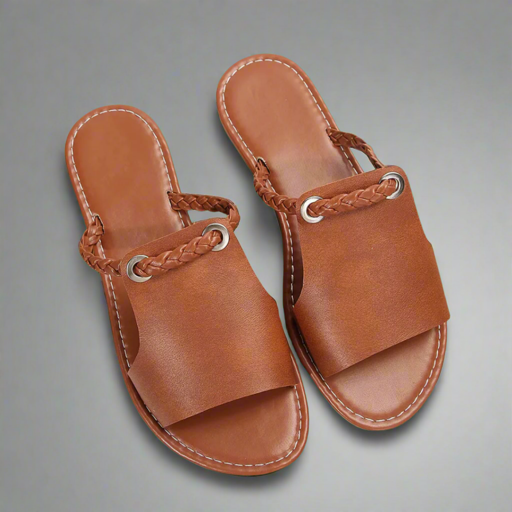 Katelina | Handgefertigte flache Sandalen für Frauen