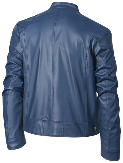 Zane™ - Blau Lederjacke