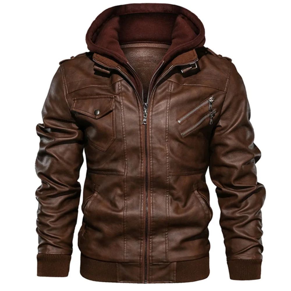 Athens™ - Braun Lederjacke